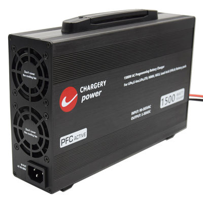 30A 1500W กระแสแรงดันปรับแบตเตอรี่ชาร์จ 4S 8S 12S 16S LiPo, NMC, LiFe, LiTo, Pb