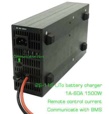 เครื่องชาร์จแบตเตอรี่แบบปรับ 29.7V 11S LTO สําหรับ E มอเตอร์ไซค์ E สกูเตอร์ 1A-60A