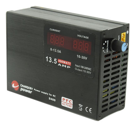 เครื่องชาร์จแบตเตอรี่ชนิด SMPS ที่ได้รับการรับรอง RoHS UAV 13A 30V 400W