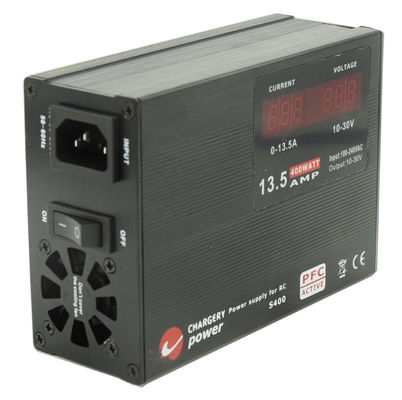 เครื่องชาร์จแบตเตอรี่ชนิด SMPS ที่ได้รับการรับรอง RoHS UAV 13A 30V 400W