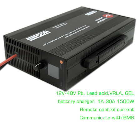 24V 36V 48V Pb VRLA วาล์ว ปรับการชาร์จแบตเตอรี่กรดหมู SMPS สําหรับจักรยานยนต์