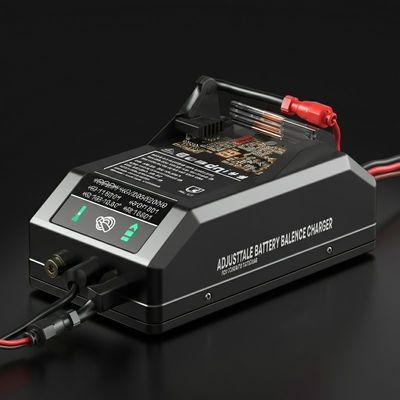 เครื่องชาร์จระบายความสมดุลของแบตเตอรี่ที่ปรับได้ สําหรับแบตเตอรี่ LiPo NiMH 4s