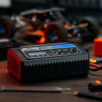 เครื่องชาร์จระบายความสมดุลของแบตเตอรี่ที่ปรับได้ สําหรับแบตเตอรี่ LiPo NiMH 4s