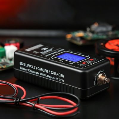 6S 3s 4s Lipo แบตเตอรี่ชาร์จเกอร์ Discharger ด้วยจอ LCD 5W OEM
