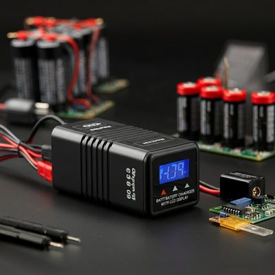 6S 3s 4s Lipo แบตเตอรี่ชาร์จเกอร์ Discharger ด้วยจอ LCD 5W OEM